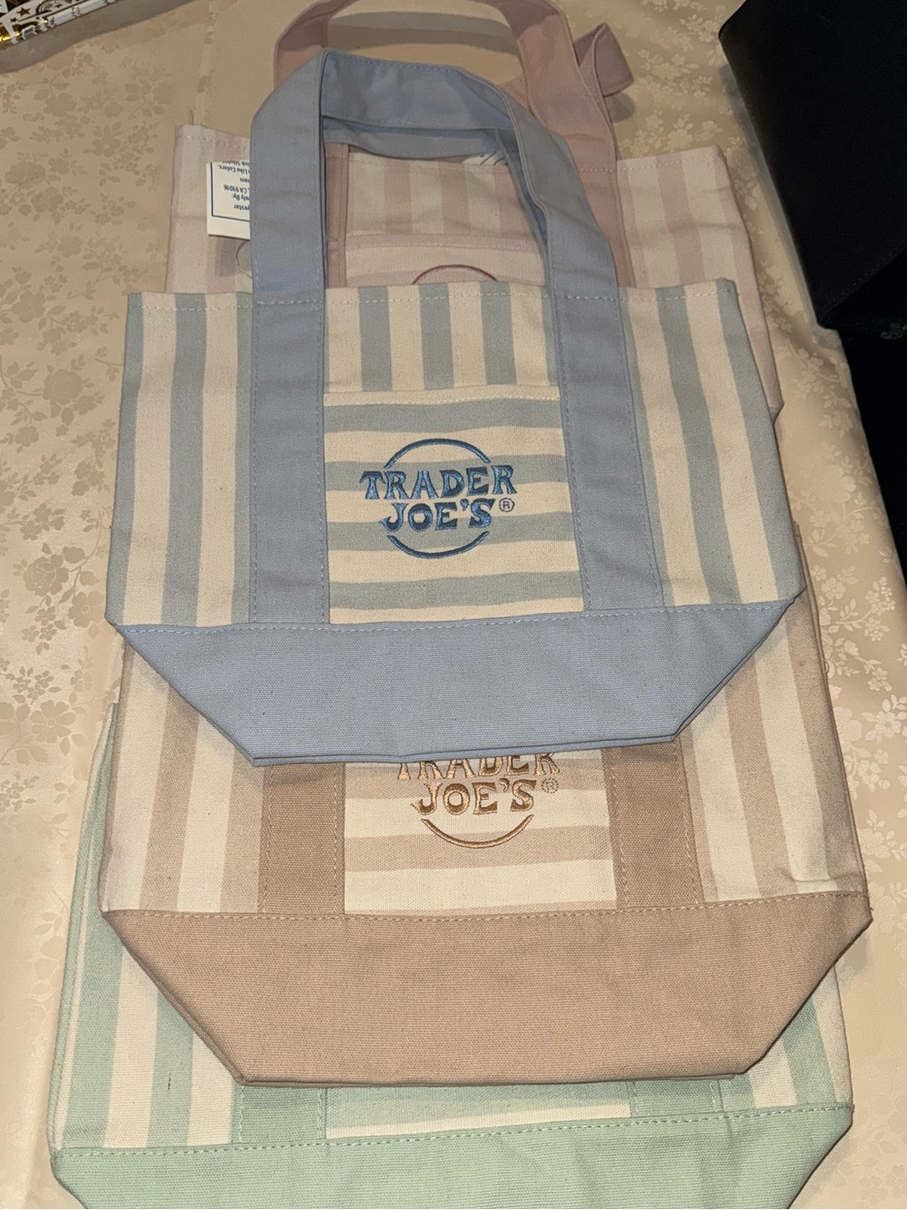 Trader Joe’s Canvas Stripe Tote Bag
